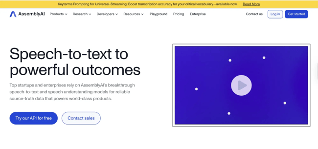 assemblyai ai platform as a service