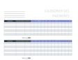 Modèle gratuit de calendrier des paiements 