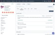CRM interface displaying details about Lass Cafe & Cocktails, including company information, industry, owner, and recent activity notes from November 2022. Notes highlight the cafe's recent recognition in a dining guide and other internal comments.