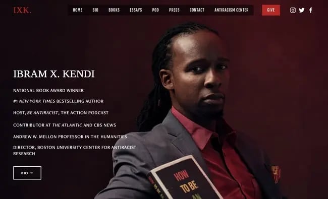 best author website: Ibram X Kendi