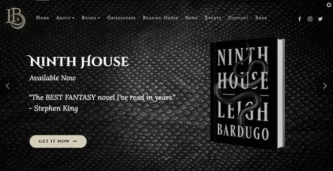best author website: Leigh Bardugo