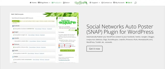 Automatic post to facebook from wordpress plugin: nextscripts