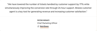 automation for customer service, hubspot case study nutribees