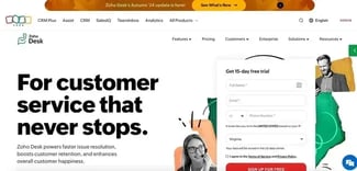 automation for customer service, zoho