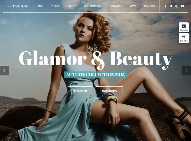 best wordpress fashion themes, avada