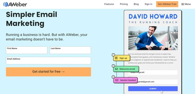 bulk emailing software, AWebers email marketing tool