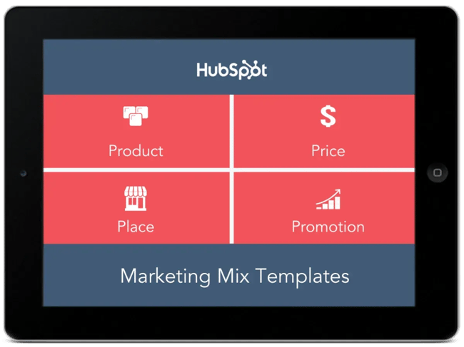 b2b marketing strategies, HubSpot marketing mix templates