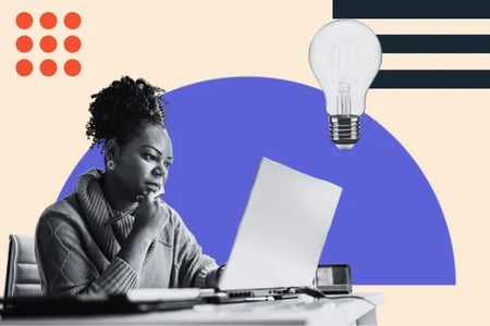 woman works with google ai tools
