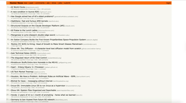 bad website design examples, hacker news