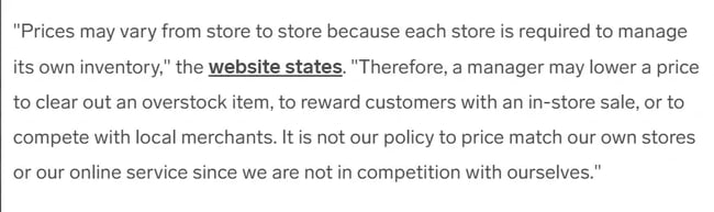 Bad customer service examples, Business Insider example of prioritizing policy over customer service.