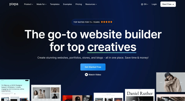 best blogging platforms, pixpa