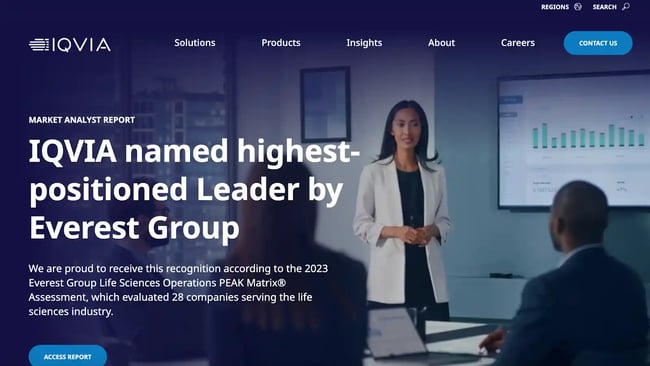 best consulting websites; IQVIA