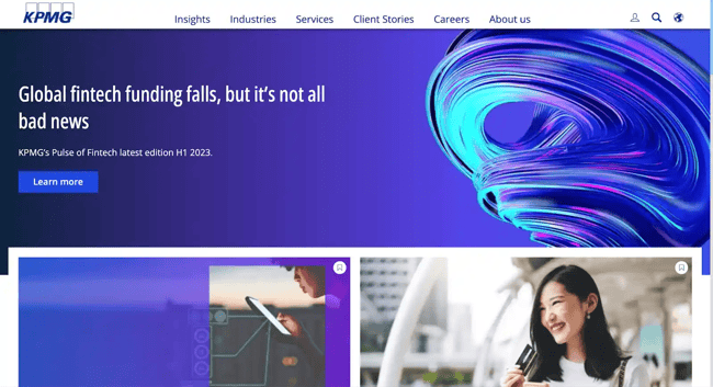 best consulting websites; KPMG
