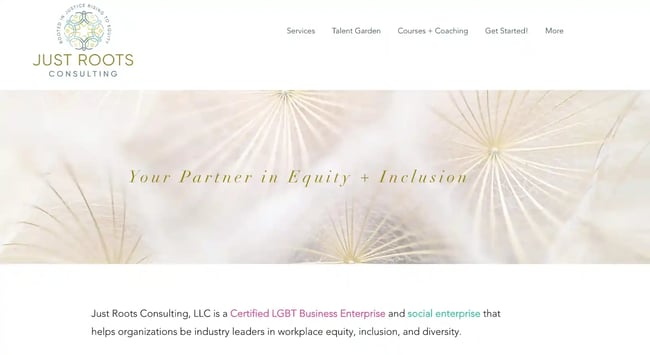 best consulting websites; just roots