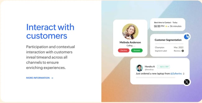 best crm for saas startups, zoho