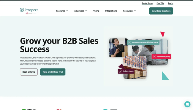 best crm for wholesale Prospect CRM stock-aware sales dashboard