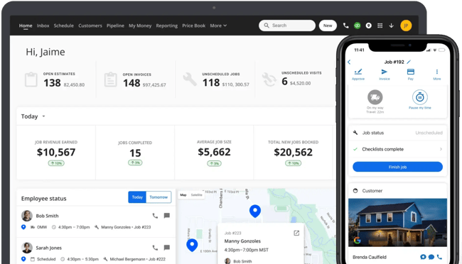best crms for plumbers, Housecall Pro