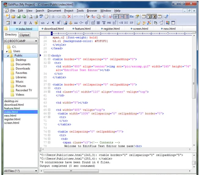 best html and css editor edit+