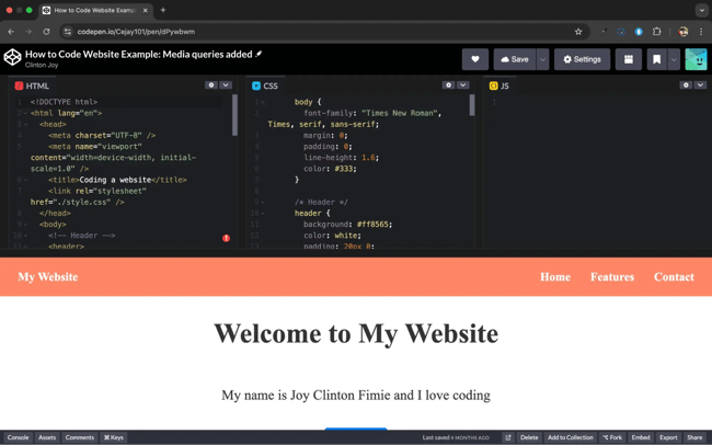 best online html and css editor codepen