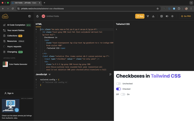 best online html and css editor jsfiddle