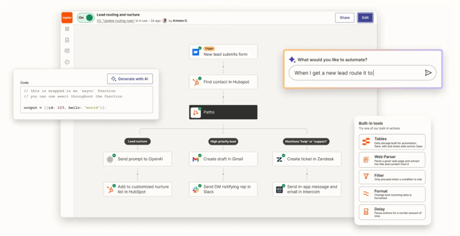 best workflow automation tools, zapier