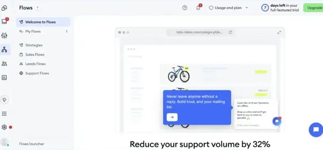 tidio lyro ai chatbot interface