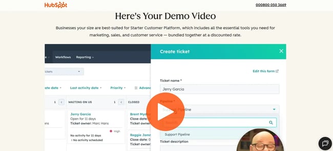 hubspot breeze demo video