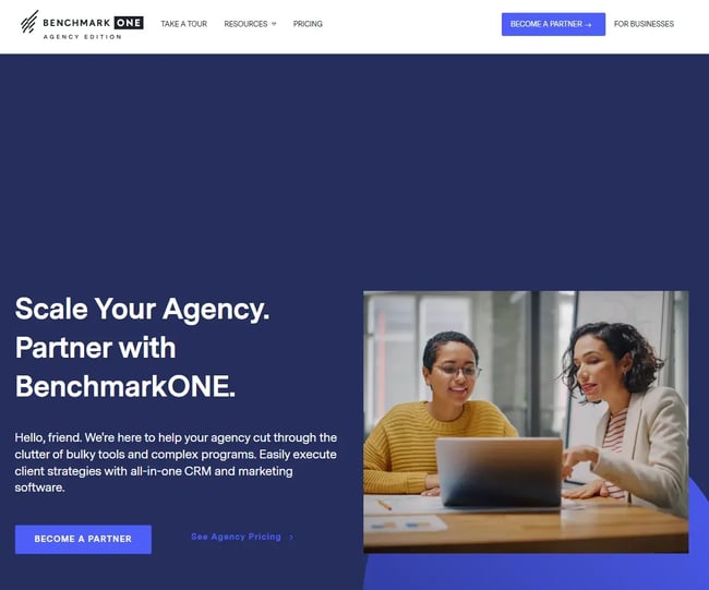 BenchmarkONE is one of the best CRMs for marketing and creative agencies