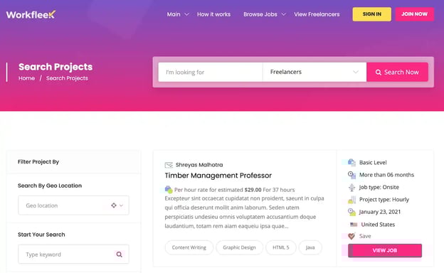 WorkReap Directory WordPress theme