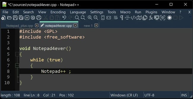 best html and css editor, notepad++