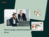 Man and woman look at best on-page content formats for AI on laptop