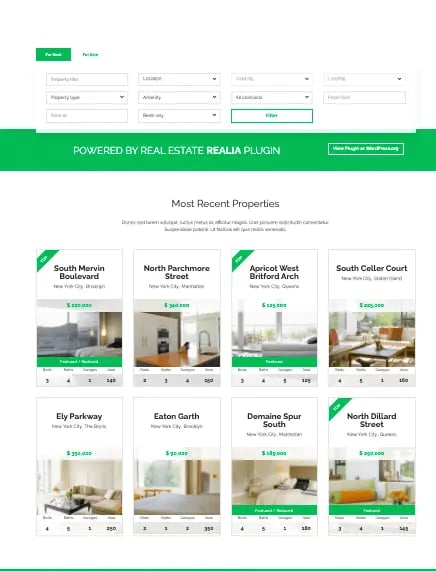 Realocation WordPress real estate theme