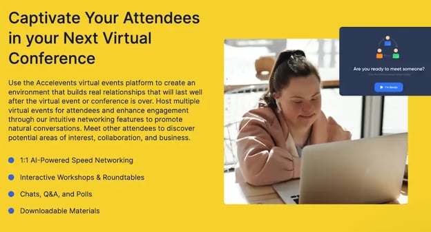 best webinar software for marketers: accelevents