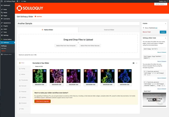 Soliloquy WordPress Plugin for Designers