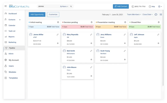 big contacts, sales enablement tools