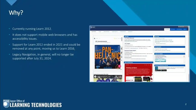 blackboard is getting an update