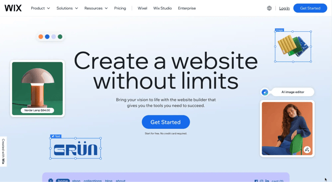 blog vs. website example