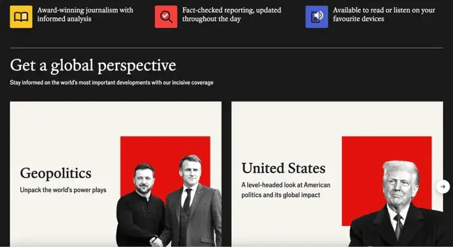 a blog example made on blogging platform Dupal