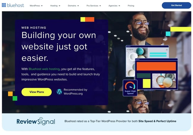 bluehost web hosting for small businesses
