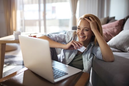 business owner makes an ecommerce sale