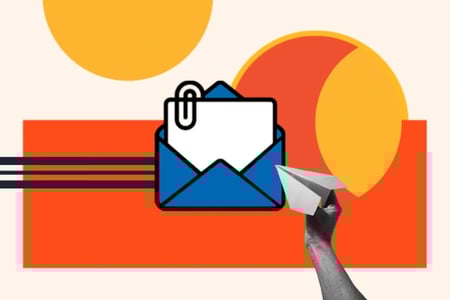 Boost your email list graphic with an email icon and colorful images