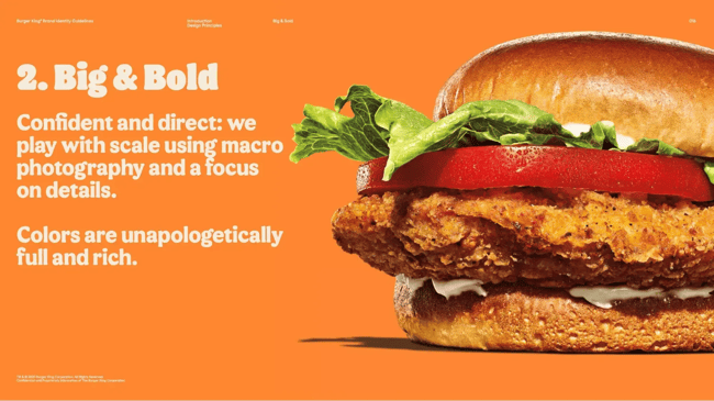 brand elements, burger kind brand guide example