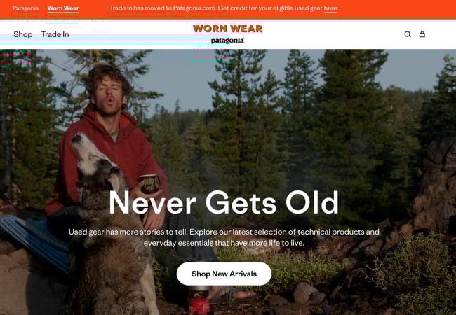 brand storytelling example, worn wear patagonia