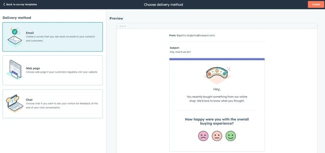 brand tracking software for small businesses: HubSpot customer feedback software