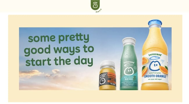 branding consistency, innocent drinks
