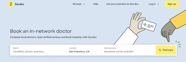 branding consistency, zocdoc