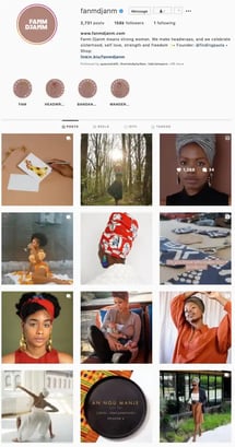 example of great branding on instagram