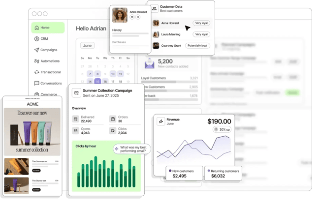 brevo lead nurturing tool campaign management page
