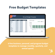 Business Budget Templates Preview
