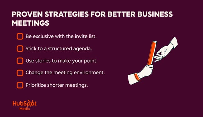 business meetings, strategies